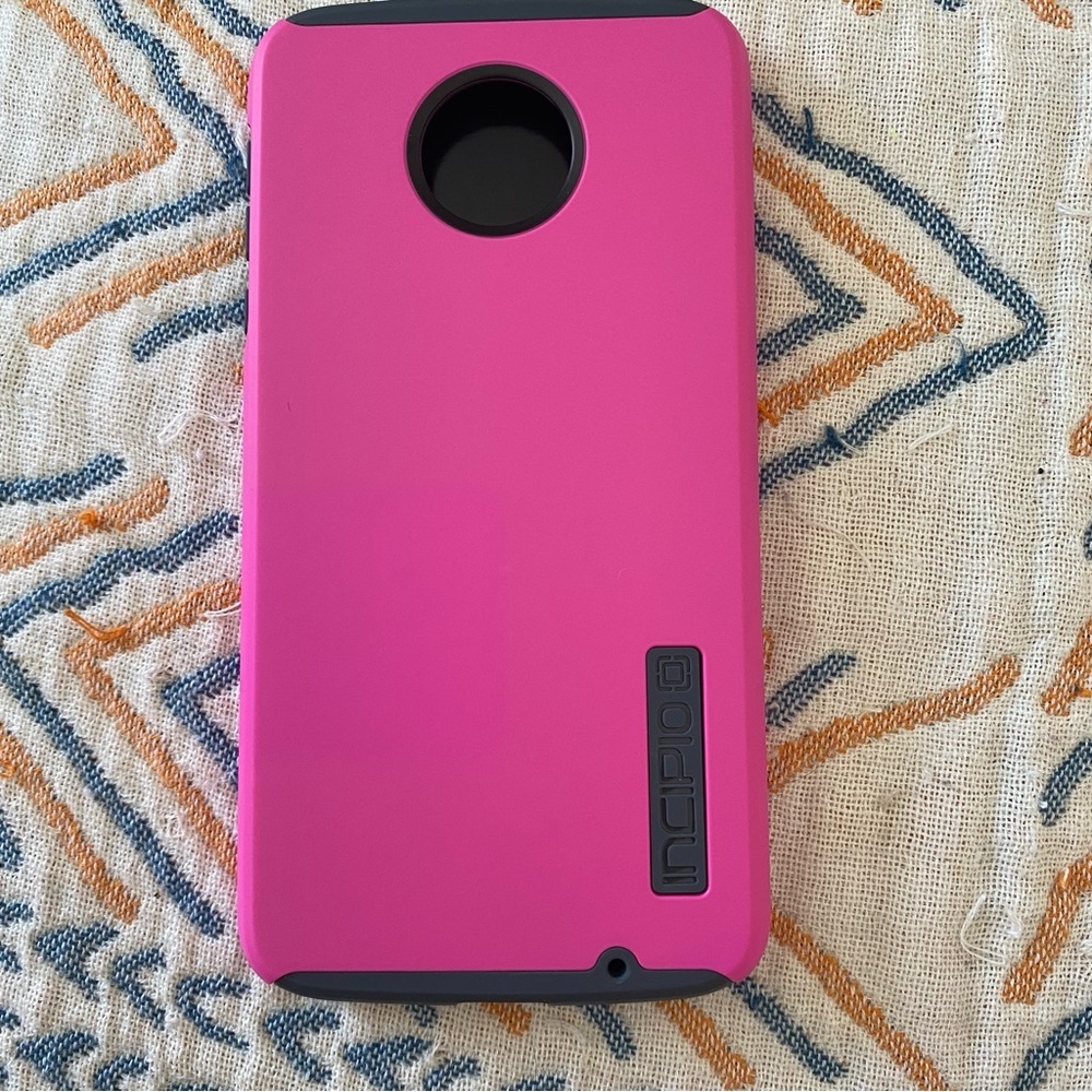 INCIPIO M4De Moto Z Force Droid Edition Hot Pink and Gray Phone Case - Picture 6 of 6
